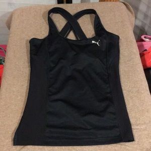 Dark green & black sports bra take by Puma Size S